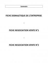 Dossier Negociation Bac Pro Vente Rapport De Stage Sindy Ch