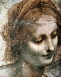 Head Of A St Anne Leonardo da Vinci FINE ART PRINT, antique art prints, Da  Vinci paintings, drawings reproductions, antique art posters