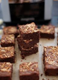 Brownie Au Chocolat Caramel Au Beurre Sale Et Pralin Brownie Chocolat Chocolat Caramel Au Beurre