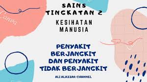 Penyakit tidak berjangkit dapat dibahagikan kepada beberapa kategori yang utama dan telah menjadi suatu kebiasaan dalam kalangan masyarakat. Kesihatan Manusia Penyakit Berjangkit Dan Penyakit Tidak Berjangkit Youtube
