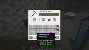 Tools made of different materials (for example, a wood and a stone pickaxe) cannot be combined. How To Repair Your Enchanted Tools Minecraft Youtube