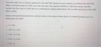 There are many ways to look nominal yield is nothing but the coupon rate of the bond. Solved Your Boss Asks You To Analyze Options For The S P Chegg Com