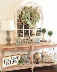Gorgeous Farmhouse Entryway Idea Easy Diy Entryway Decorating Ideas For A Small Foyer Or Apartment Ent Farm House Living Room Foyer Decorating Entryway Decor