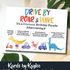 4.7 out of 5 stars. Dinosaur Birthday Parade Invitation Instant Download Template Drive By Birthday Party Social Distance Celebration Kards By Kaylee