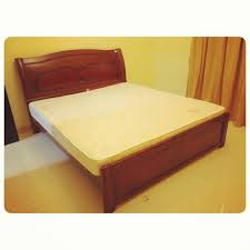 For Sale Wood Bed With Matters Size 180x200 Price 35 Bd للبيع سرير خشب مع ماترس بحالة ممتازة مقاس 200x 180 السعر 35 Bd Te Home Decor Furniture Bed