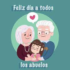 Feliz día para todos/ a los abuelos de alma beso enorme. Cartel Feliz Dia De Los Abuelos Grandparents Day Happy Grandparents Day Day Wishes