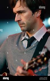 The Bluetones at the Splendour Festival at Wollaton Park in Nottingham.Mark  Morriss (vocals), English indie rock band, members were Mark Morriss  (vocals), Adam Devlin (guitar), Scott Morriss (bass guitar), and Eds  Chesters (