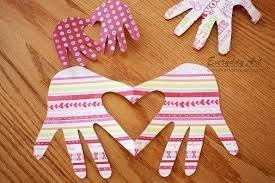 How do you make a card clickable? Handprint Heart Card How To Make A Shaped Card Papercraft On Cut Out Keep
