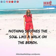 Imagine Yourself Walking Along The Beach On A Late Afternoon With The Magnificent View Of The Sunset The Summer Vacation Quotes The Sound Of Waves Wave Quotes