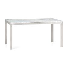 Visit our stores or shop online at ikea.ca. Parsons White Marble Top Stainless Steel Base Dining Tables Crate And Barrel