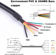 Android arduino munication via modbus rs485. Amazon Com Usb To Rs485 Level Serial Uart Converter Cable Ftdi Chipset 6 Way Wire End Stripped Cable Usb Rs485 We 1800 Bt Computers Accessories