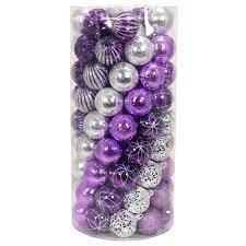 Maybe you would like to learn more about one of these? Holiday Time Purple Silver Shatterproof Christmas Ornaments Set Of 101 Walmart Com Walmart Com