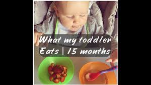 Kidshealth from nemours, your child's development: What My Toddler Eats 15 Month Old Youtube