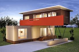 Hier Ist Eine Idee Fur Ein Modenes Zweistockiges Haus Aus Containern Mit Fenstern Lampen Und T Container Home Designs Container Hauser Architektur Haus Design