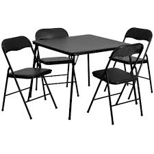 Dining room table sets are a fast way to make a dining room look perfectly pulled together. 5pc Folding Square Table Set Black Riverstone Furniture Collection Target