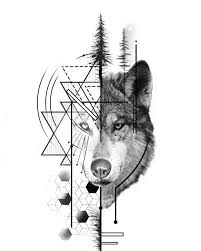 Geometirc Wolf Tattoo Design Design Geometirc Tattoo Wolf In 2020 Geometric Wolf Tattoo Wolf Tattoo Forearm Wolf Tattoo Design