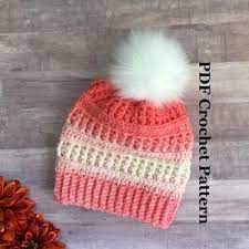 Crochet Beanie Pattern Market Basket Beanie Winter Hat Pattern Mommy And Me Womens Child Baby Hat Pattern Hat Pattern In 5 Sizes Crochet Beanie Pattern Crochet Patterns Crochet Hat Pattern