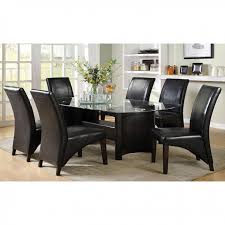 madison contemporary black dining set