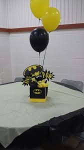 Batman Table And Centerpiece Batman Party Batman Theme Party Batman Party Supplies