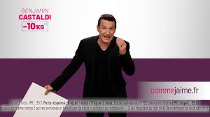 Après avoir perdu du poids grâce à leurs régimes, il a accepté de prêter son image à la marque pour apparaître dans leurs publicités. Programme Comme J Aime Pub Benjamin Castaldi Youtube