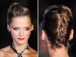 Si pettinano i capelli, si tirano con una spazzola e poi si raccolgono all'indietro, spostandoli di lato. Come Realizzare Un Acconciatura A Banana Foto Pourfemme