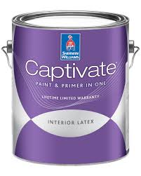 It took two coats to look good. Captivate Interior Latex Sherwinwilliams