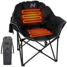 Amazon.com : LILYPELLE Oversized Heated Camping Chair, Patio Lounge Chairs  with 3 Heat Levels, Portable Folding Heated Chair Round Moon Saucer Folding  Lawn Chair Outdoor Chair for Camping, Lounge Patio : Sports