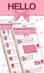 Corazones dulces libres como su tema de la aplicación de mensajes de texto sms. Go Sms Pro Hello Theme For Android Apk Download
