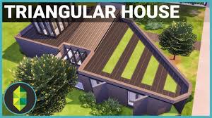 Robeson architects has designed a modern house that sits on a triangular lot in perth, australia. Modern Triangle House The Sims 4 House Building Youtube