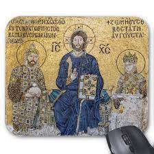 a mosaic in hagia sophia mouse pad zazzle com hagia sophia roma imparatorlugu imparator