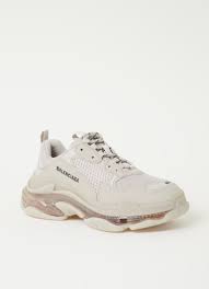 Balenciaga triple s clear sole orange black white. Balenciaga Triple S Sneaker Mit Lederdetails De Bijenkorf