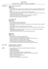 prep cook resume samples velvet jobs