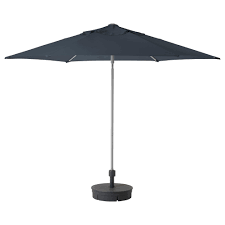Kuggo Lindoja Sonnenschirm Mit Stander Blau Gryto Dunkelgrau Ikea Osterreich Parasol Base Patio Umbrella Ikea