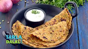Moong Dal Paratha Recipe Green Moong Dal Paratha Dal Paratha Recipe With Detailed Step By Step Photos And Video Stone Ground Paratha Recipes Recipes Paratha