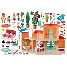 Maman avec son bébé vêtue d'une jolie grenouillère. Playmobil Casa De Ferias 9420 Diversao Em Familia Loja De Brinquedos E Videojogos Online Toysrus