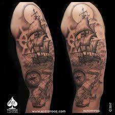 To etch this detailed tattoo, the artist must have great expertise. Marine Tattoo Ace Tattooz Art Studio Mumbai India