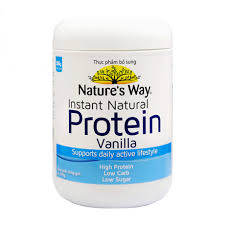 Thực phẩm bổ sung protein thực vật Natures Way Instant Natural Protein  Vanilla (375g) - Nhà thuốc MediLive