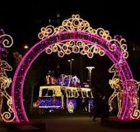 Outdoor 3D LED Giant Arch Motif Light for Mall Park Holiday Decor