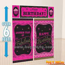 Birthday Party Giant Banner Another Fabulous Year Bug S Party
