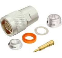 Type N male Clamp Connector for RG-8, RG-11, RG-83, RG-213, RG-393,  LMR-400, and other 0.405 Inch OD Coax - single-piece-term