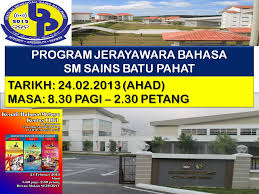 Maybe you would like to learn more about one of these? Wadah Keterampilan Berbahasa Program Jerayawara Bahasa Di Sm Sains Batu Pahat Sehebat
