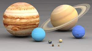 Planets In Our Solar System Size Comparison Largest To Smallest Are Pictured Left To Right Top T Solar System Planets Solar System To Scale Solar System Size