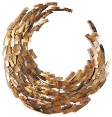 Because a shiny wall can brighten even the dullest of. Crescent Copper Wall Sculpture Contemporary Metal Wall Art By Innovations Designer Home Decor Accent Furniture