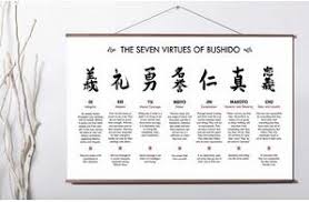 The samurai, members of a powerful military caste in feudal japan, began as provincial warriors before rising to power in the 12th century with the beginning of the. The Seven Virtues Of Bushido Art Print Canvas Poster Canvas Scroll Painting With Wood Painting Calligraphy Aliexpress