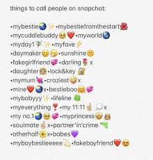 Names For Snapchat In 2020 Names For Snapchat Cute Names For Boyfriend Names For Boyfriend