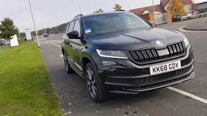 The 7 seater škoda kodiaq sportline is our ultimate large car, with enough space for everything you need and all of your passengers. Skoda Kodiaq Sportline Suv 2019 2 0 Tsi 4x4 Dsg 7 Seats In Black Magic Youtube