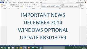 Windows 8 1 Kaspersky Problem With Optional Update Kb3013769 News Youtube