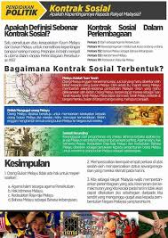 Kontrak sosial telah menjadi asas penting kepada penggubalan perlembagaan persekutuan tanah melayu 1946. Memahami Kontrak Sosial Dalam Membentuk Masyarakat Sehati Sejiwa Isma Uk Eire