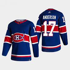 Il s'agit d'un nouvel uniforme que les 31 équipes de la lnh ont présenté. Montreal Canadiens Trikot Josh Anderson 17 2020 21 Reverse Retro Authentic Herren