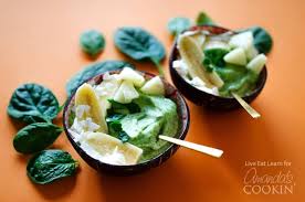 pineapple spinach smoothie bowl the